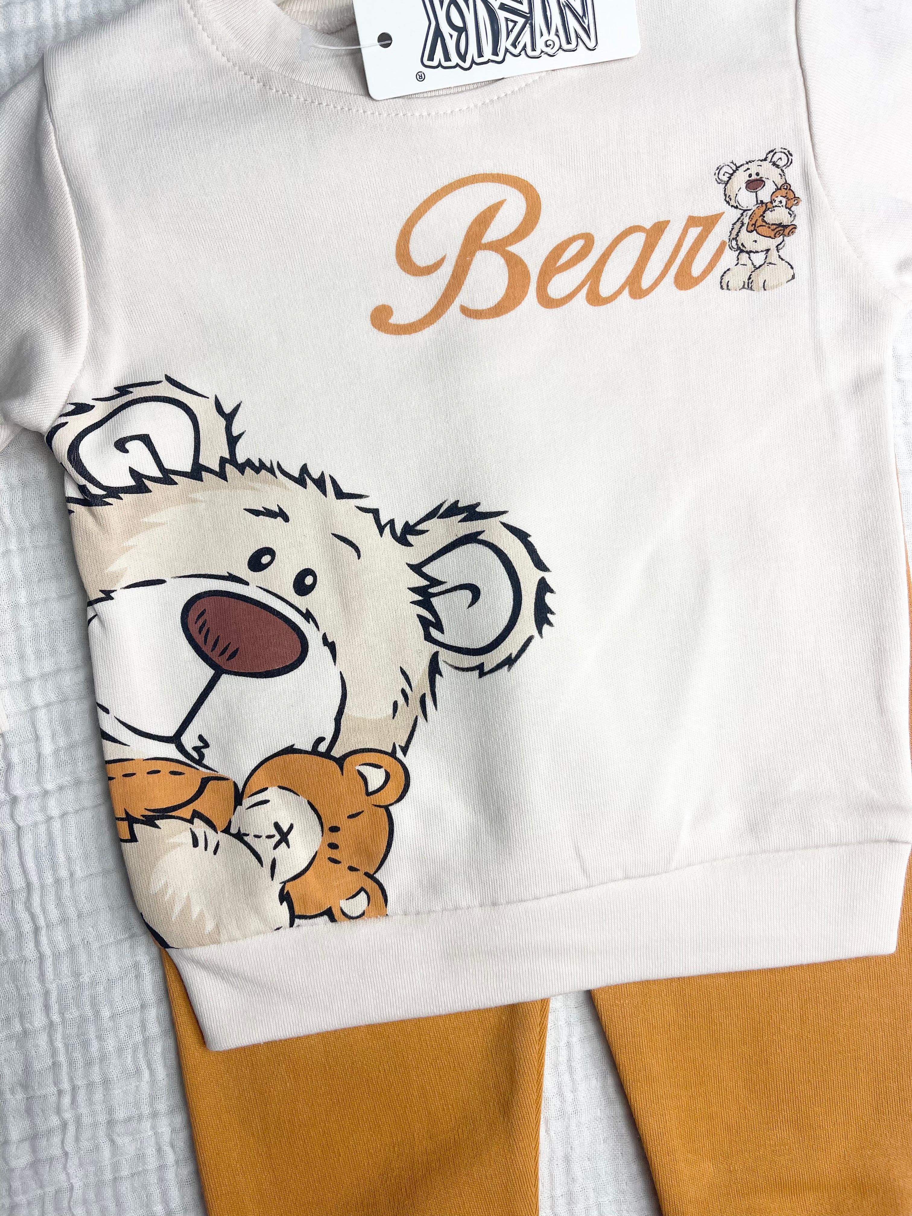 NİKUBY BEAR BASKILI PENYE İKİLİ TAKIM