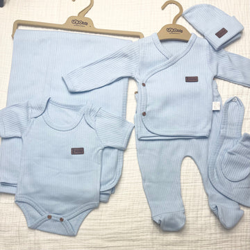 UKO BABY DÜZ RENK 7Lİ HASTANE ÇIKIŞ SETİ