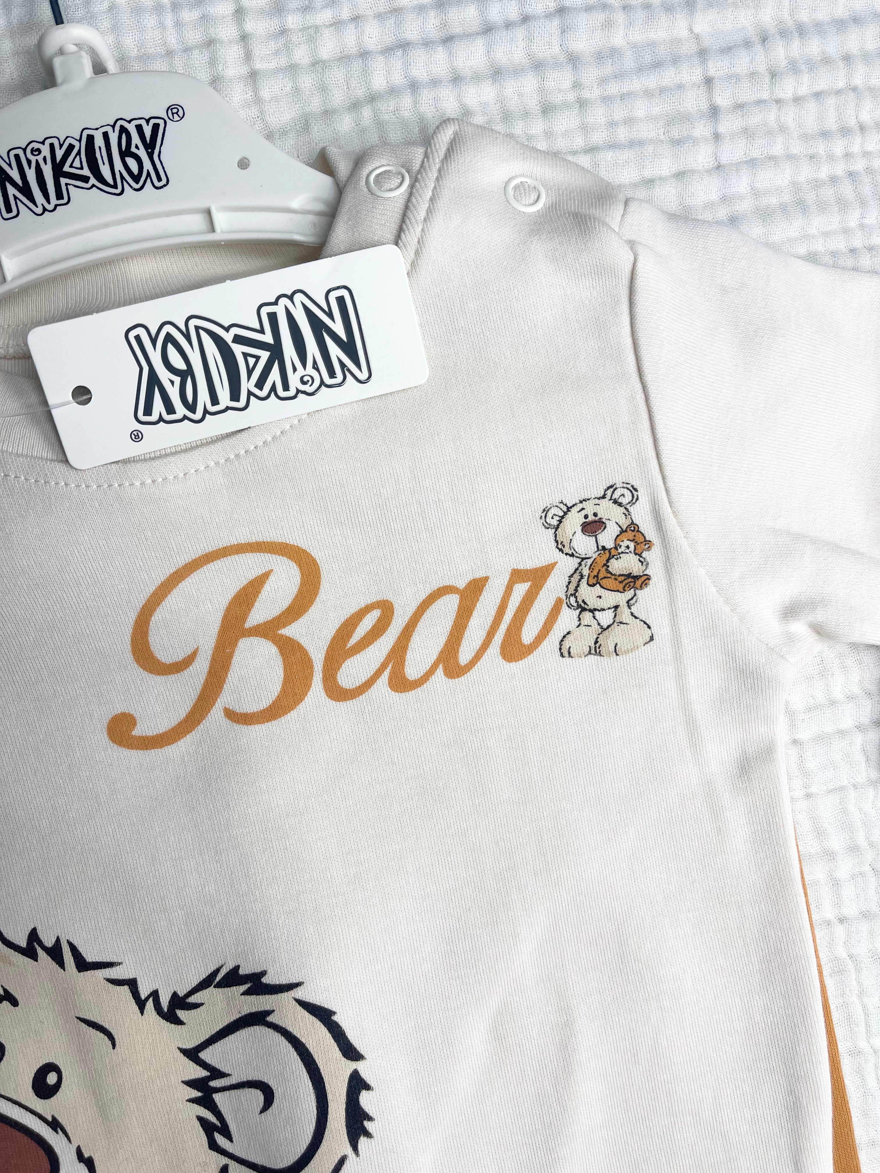 NİKUBY BEAR BASKILI PENYE İKİLİ TAKIM