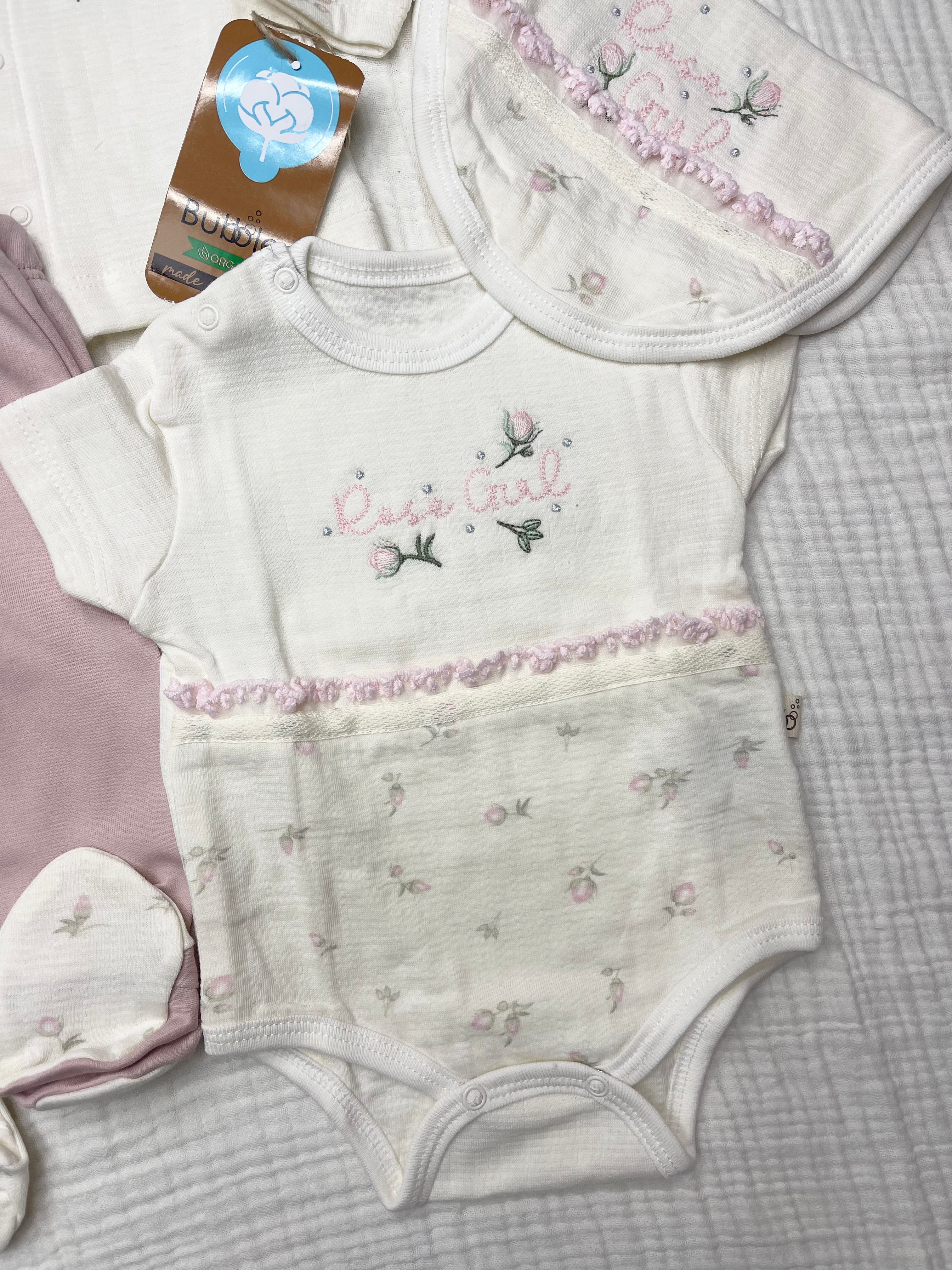 BUBBLES ROSE GİRL 10 PARÇA HASTANE ÇIKIŞ SETİ