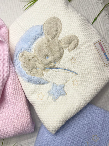 STORY BABY TAVŞAN NAKIŞLI DIŞI TRİKO İÇİ WELSOFTLU ÇİFT KAT BATTANİYE