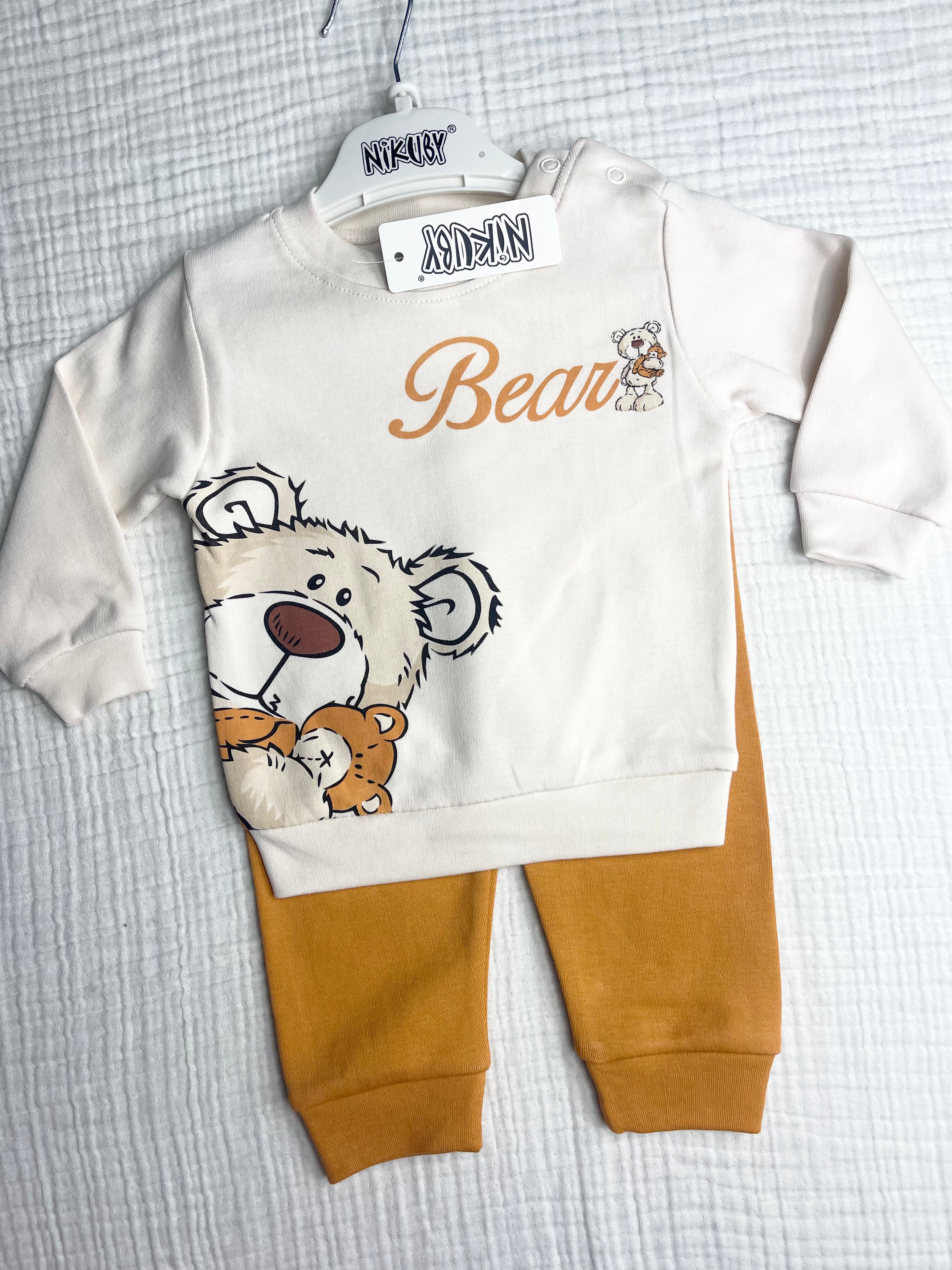 NİKUBY BEAR BASKILI PENYE İKİLİ TAKIM