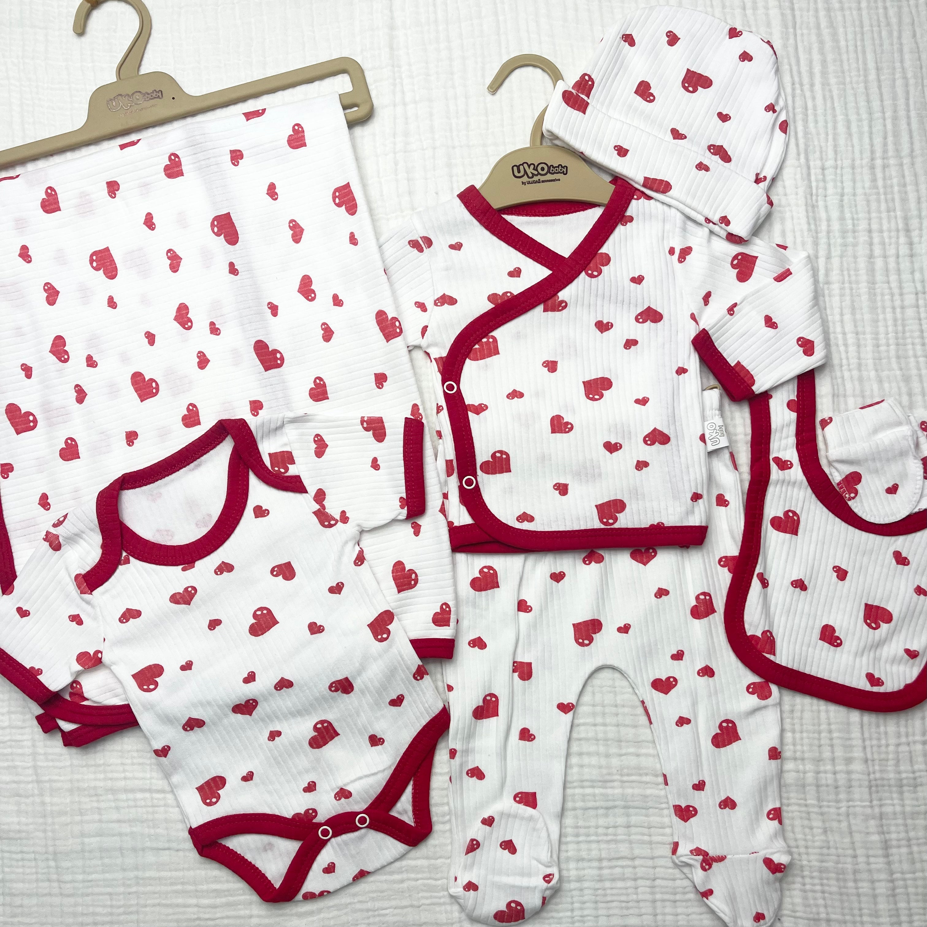 UKO BABY KALPLİ 7 Lİ HASTANE ÇIKIŞ SETİ