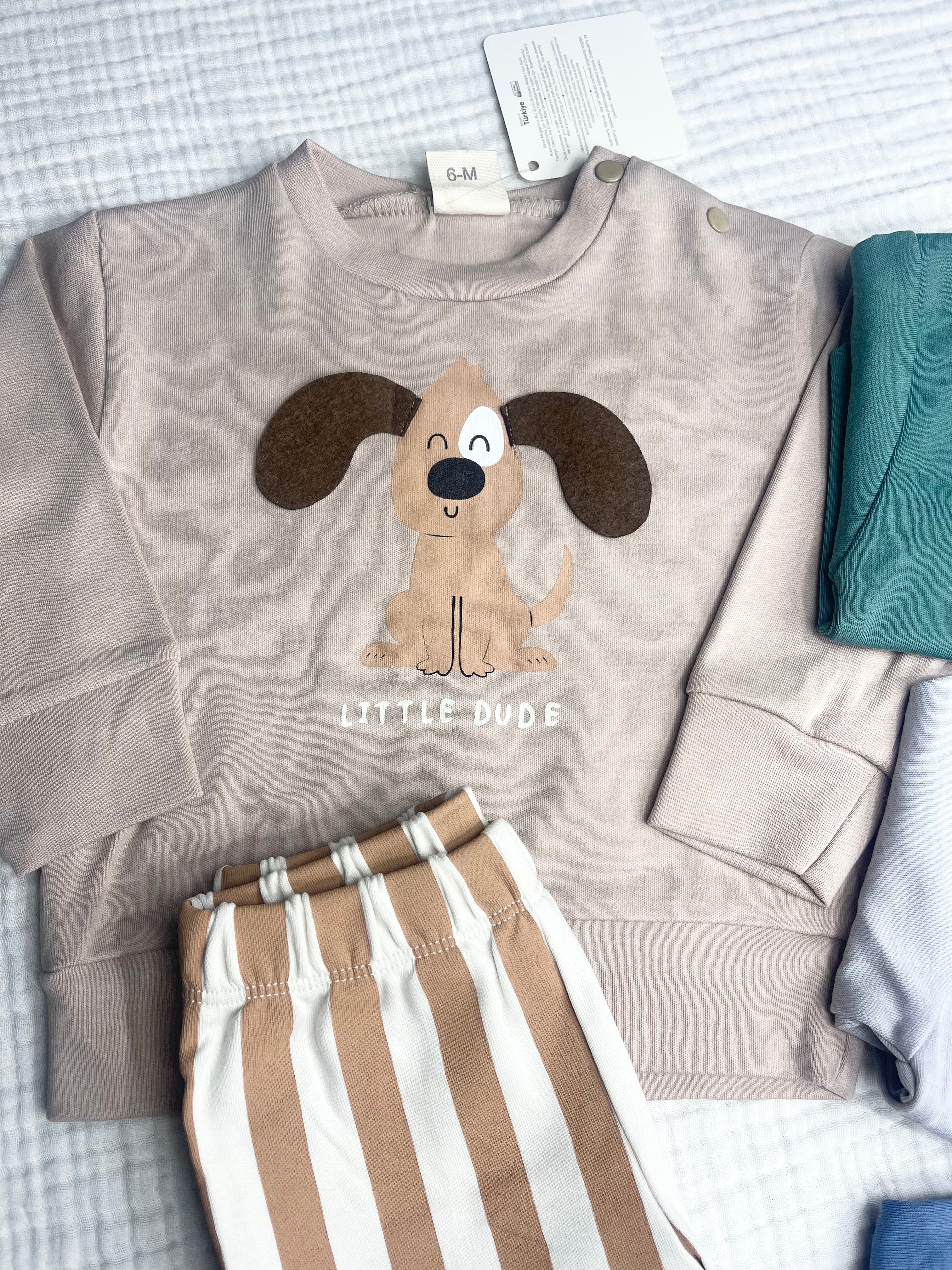 AİR BABY KÖPEK BASKILI PENYE TAKIM