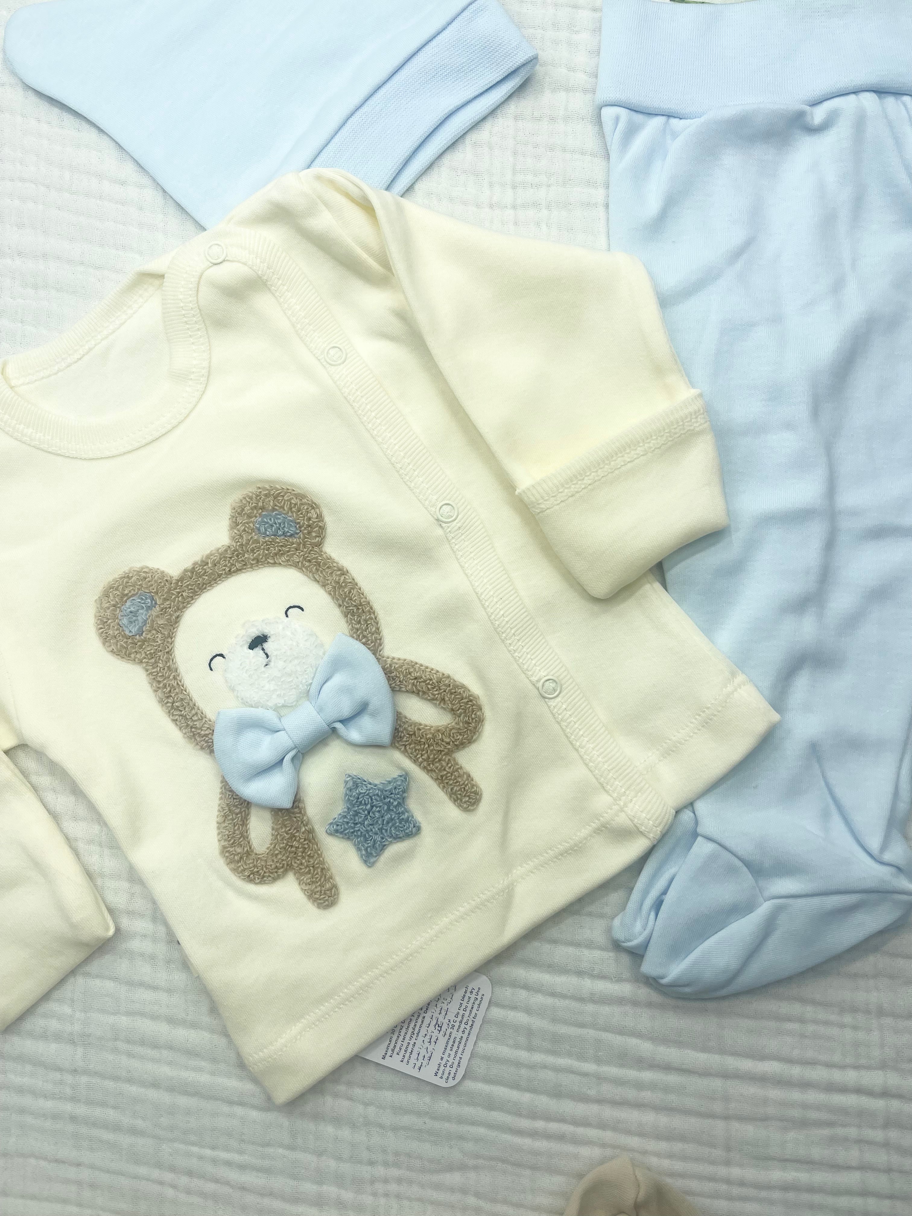 BABYCAN AYICIK PAPYONLU KENDİNDEN ELDİVENLİ ÜÇLÜ YENİDOĞAN