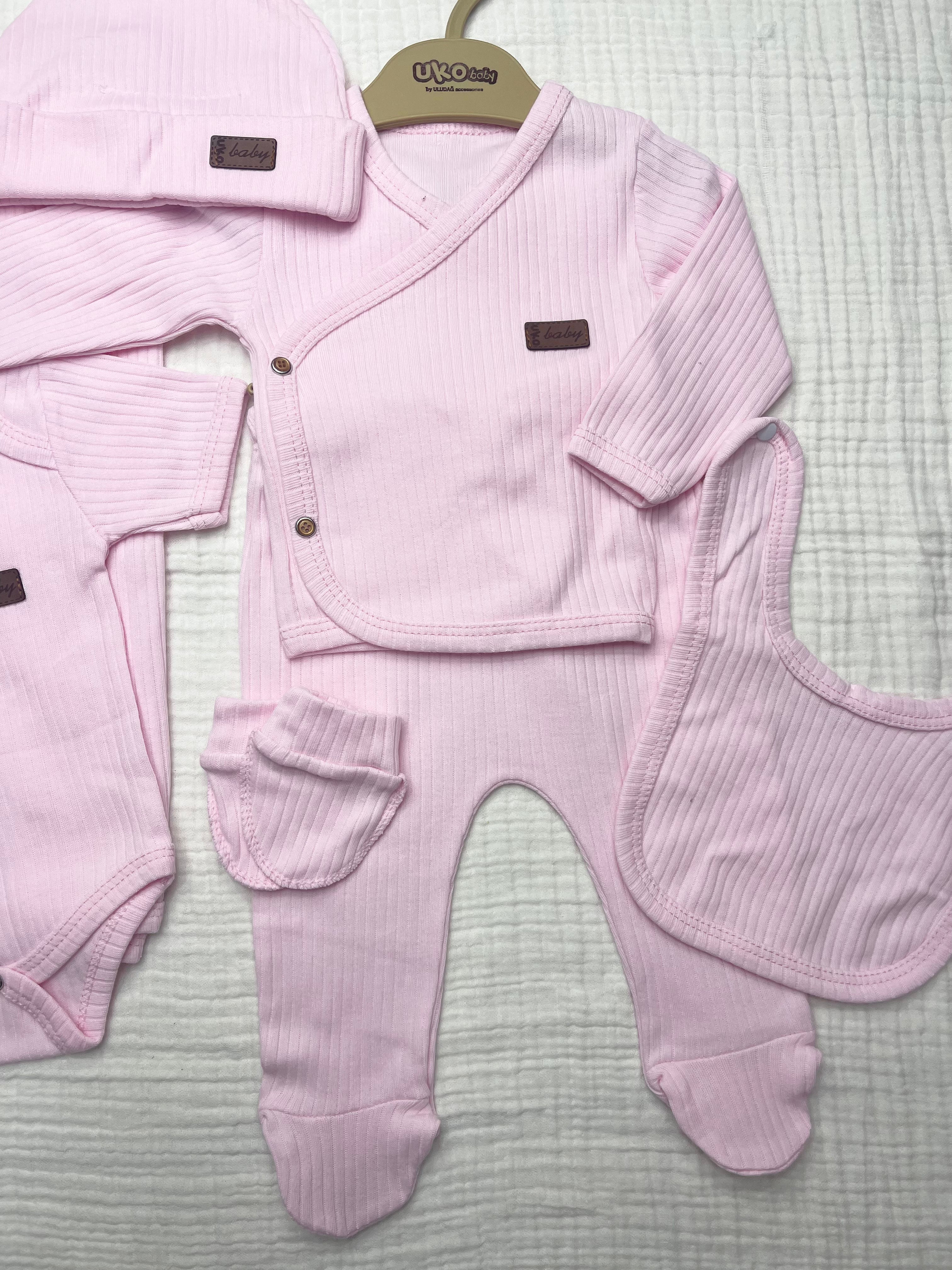 UKO BABY DÜZ RENK 7Lİ HASTANE ÇIKIŞ SETİ
