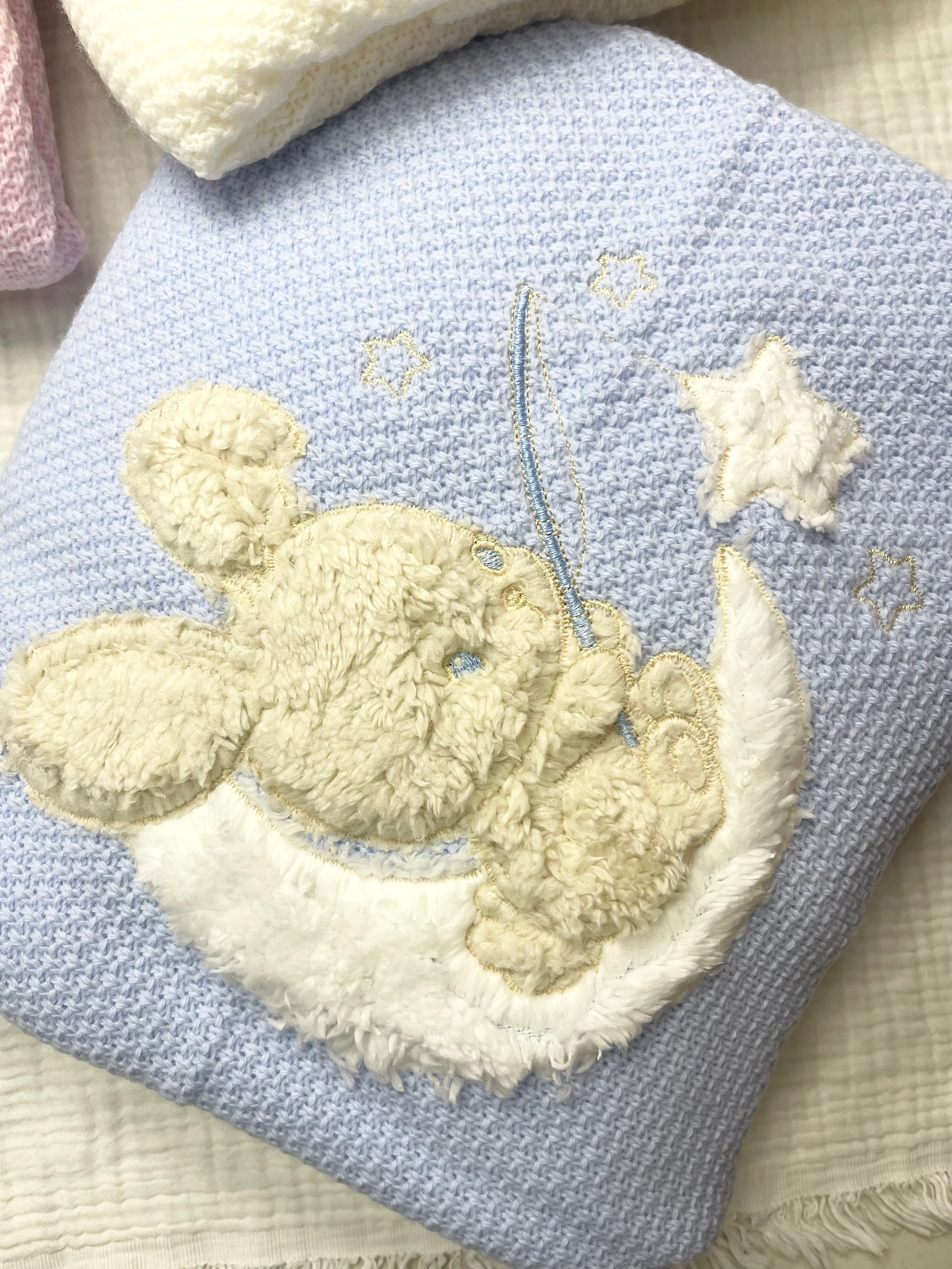 STORY BABY TAVŞAN NAKIŞLI DIŞI TRİKO İÇİ WELSOFTLU ÇİFT KAT BATTANİYE
