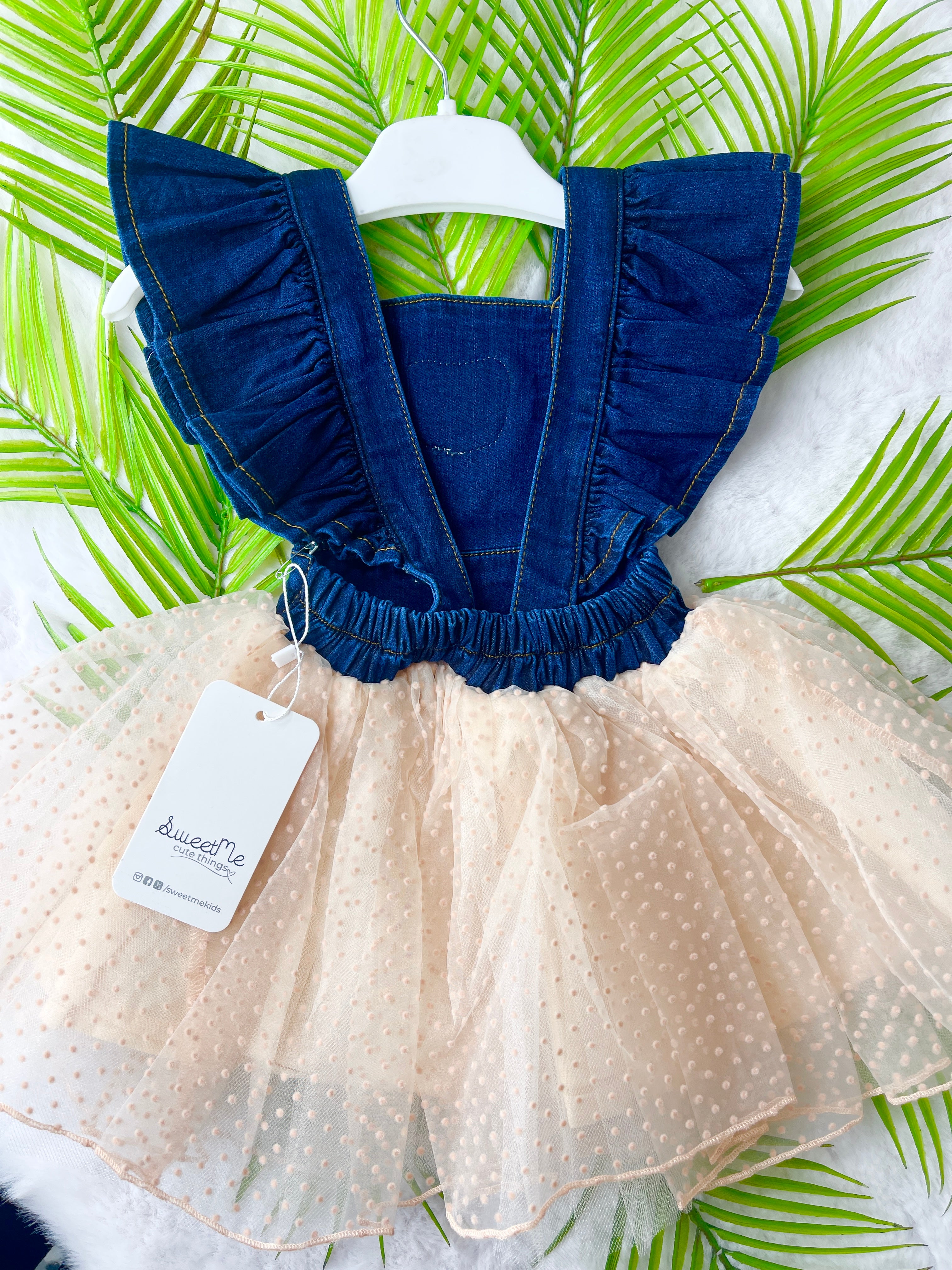SWEETME SUNFLOWER KIZ ELBİSE