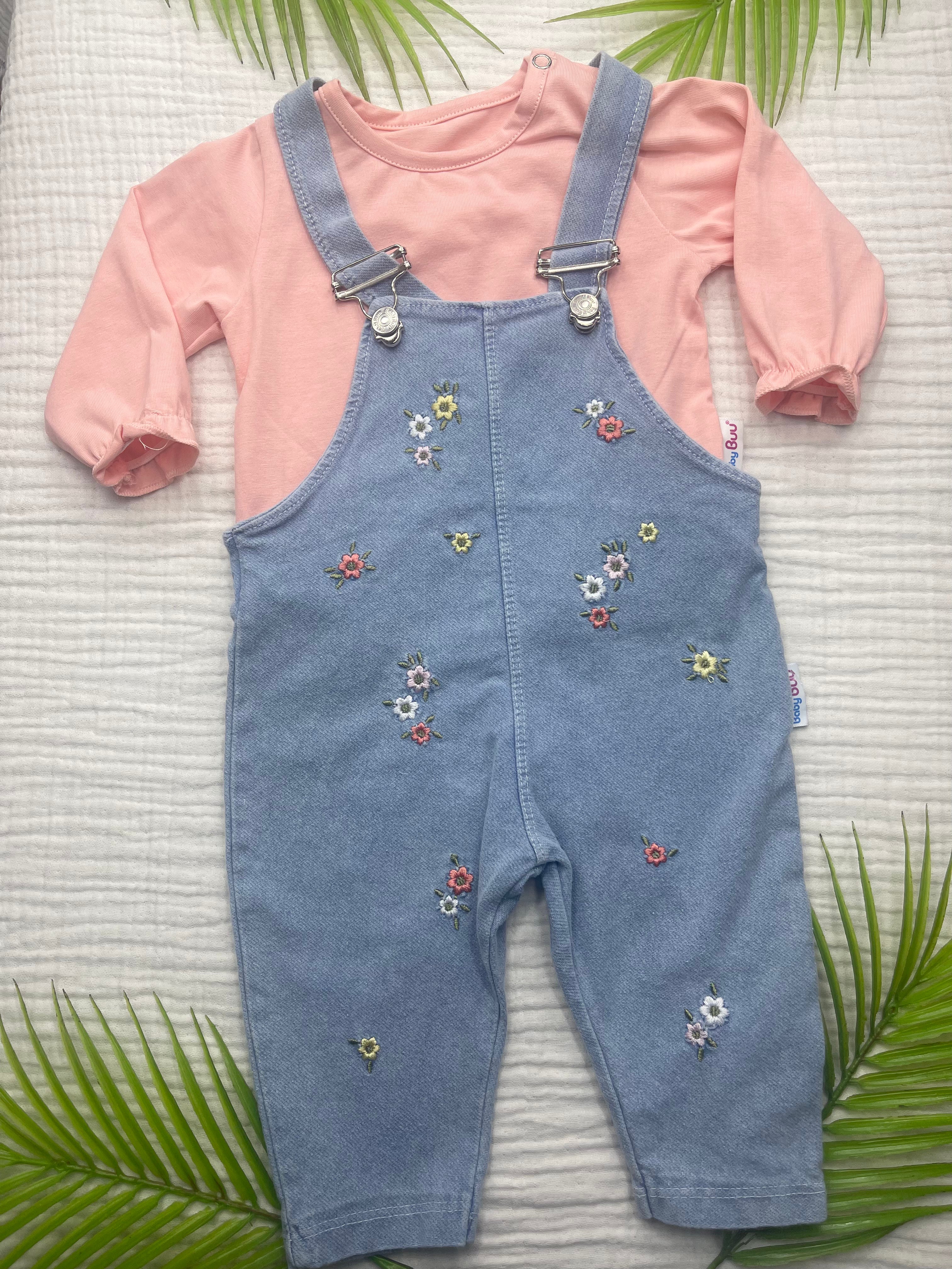 BABY BUU ÇİÇEKLİ İKİLİ SLOPET