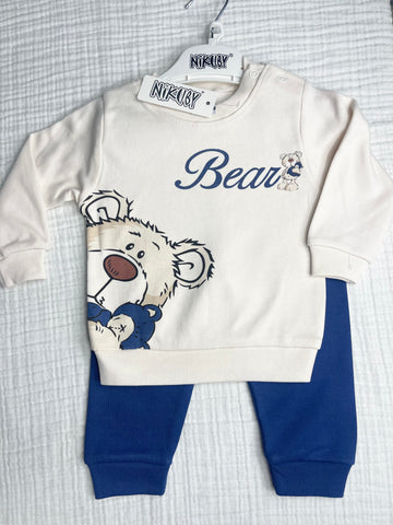 NİKUBY BEAR BASKILI PENYE İKİLİ TAKIM