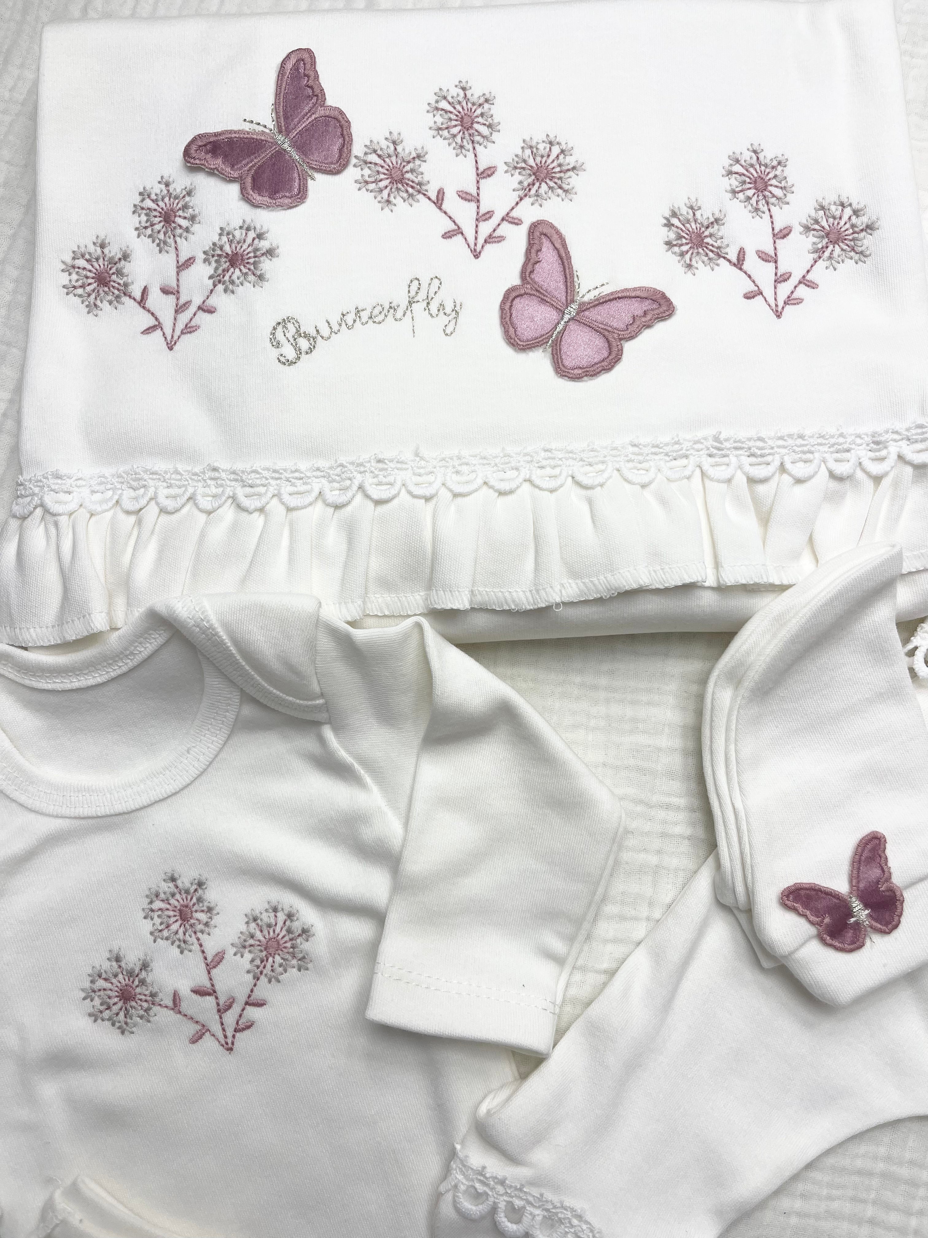 BABY ZUHU KELEBEK NAKIŞLI 10 LU HASTANE ÇIKIŞ SETİ