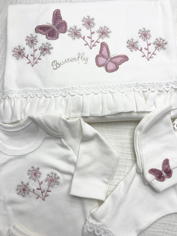 BABY ZUHU KELEBEK NAKIŞLI 10 LU HASTANE ÇIKIŞ SETİ