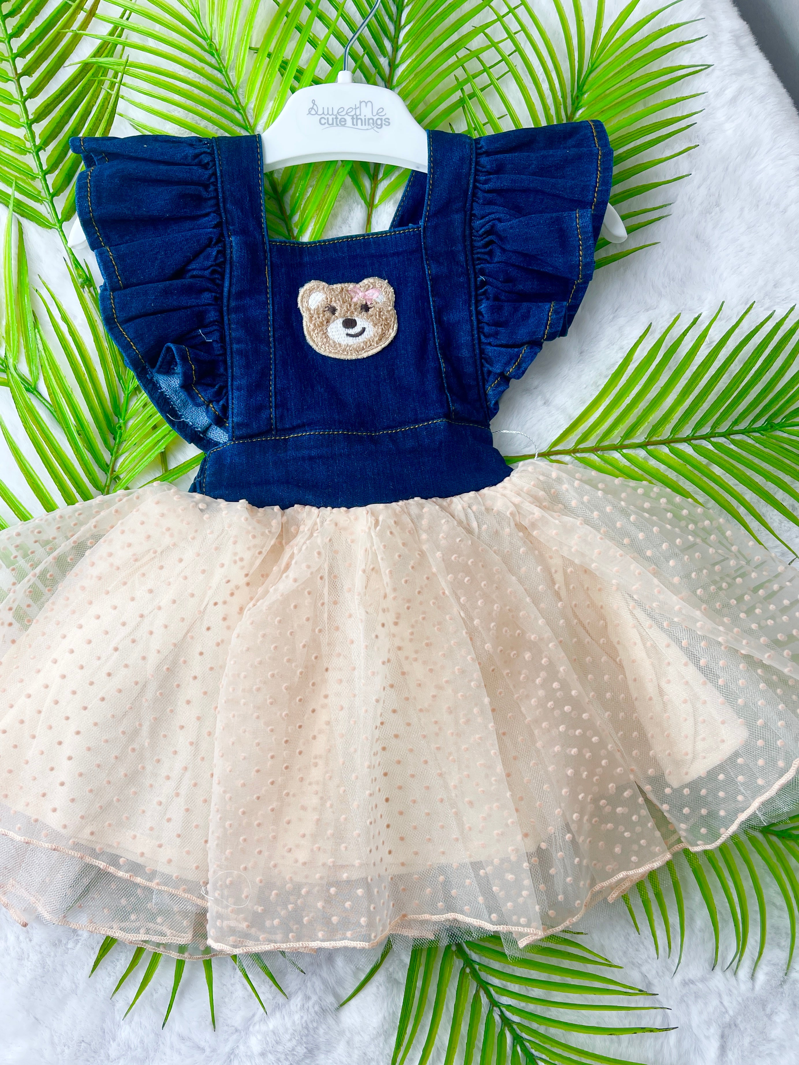 SWEETME SUNFLOWER KIZ ELBİSE