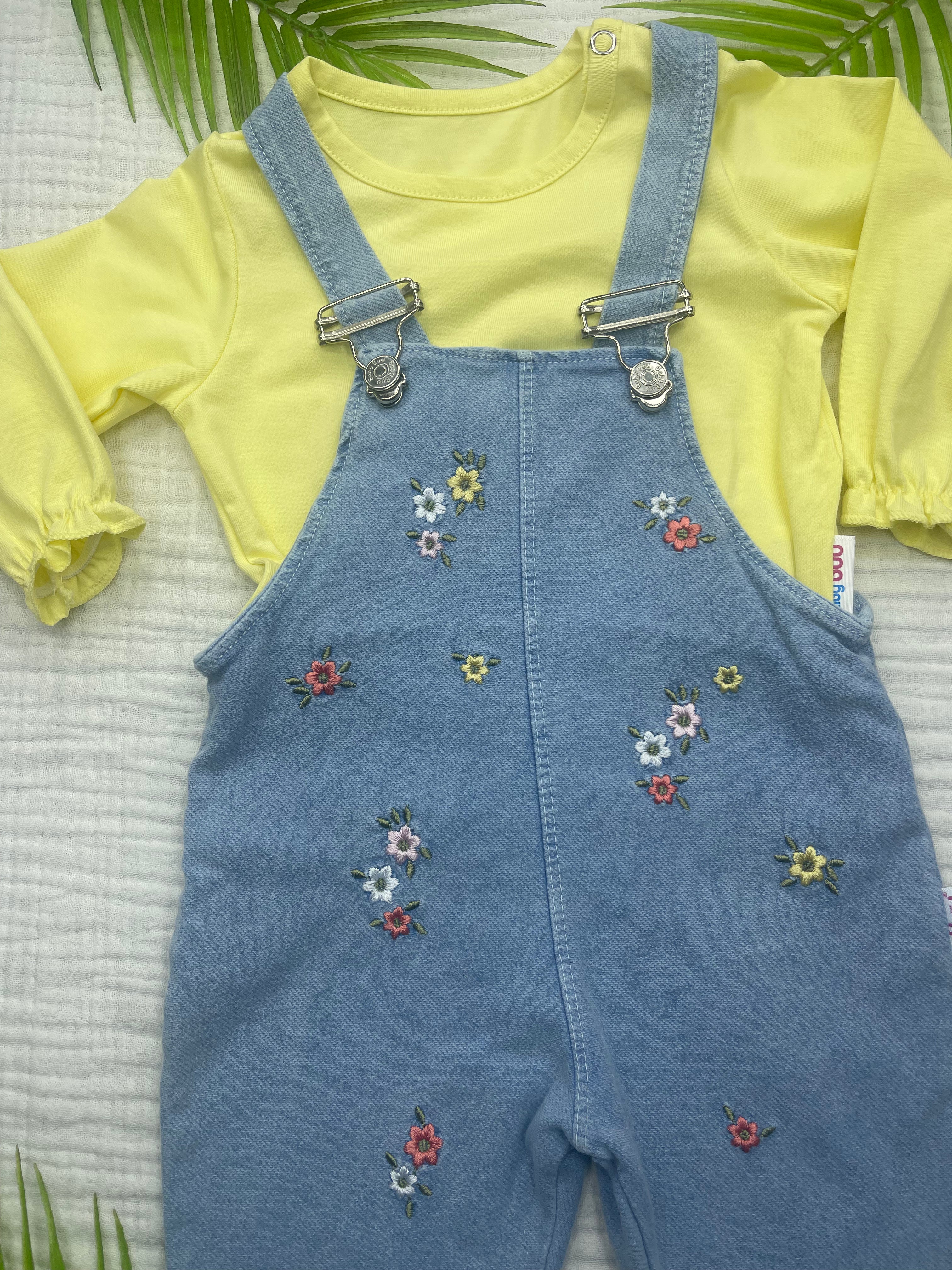 BABY BUU ÇİÇEKLİ İKİLİ SLOPET